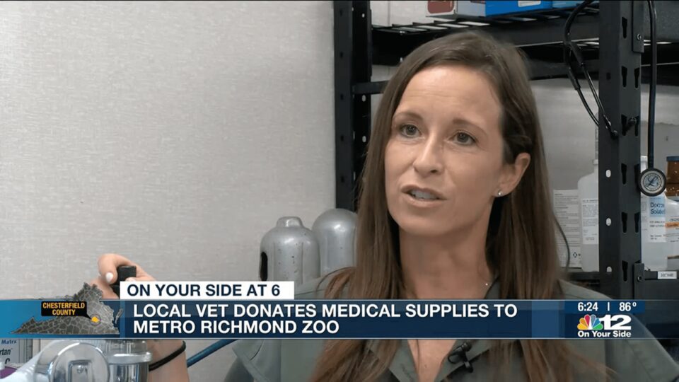 Equipment donated to zoo, Dr Minch—West Creek Animal Clinic